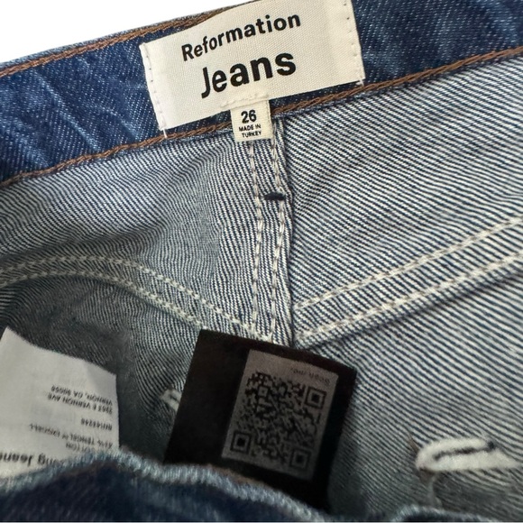 Reformation Indigo Straight Leg Jeans - Picture 8 of 9